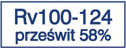 Rv 100-124 prześwit 58%