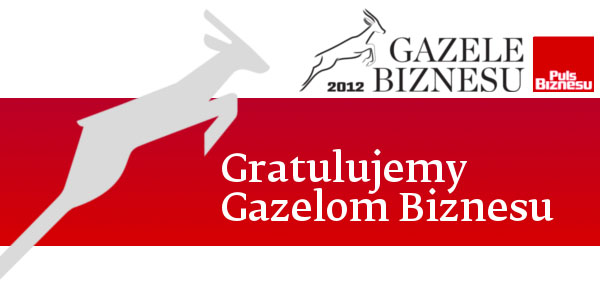 Gratulacje dla Gazel Biznesu 2012