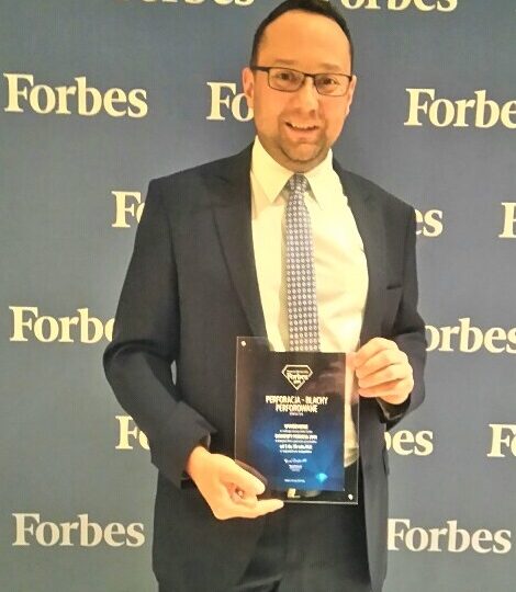 Odbiór nagrody Diamenty Forbesa 2019