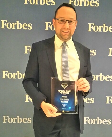Odbiór nagrody Diamenty Forbesa 2019
