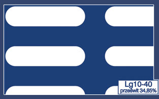 Lg 10-40 prześwit 34,85%