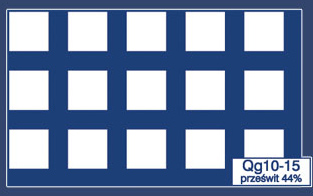 Qg 10-15 prześwit 44%
