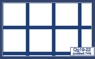 Qg 19-22 prześwit 74%