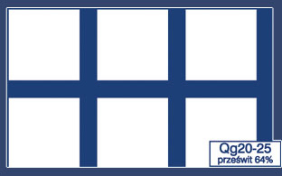 Qg 20-25 prześwit 64%