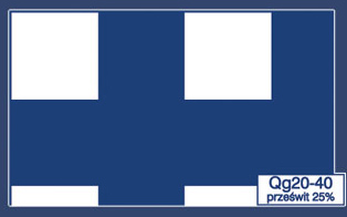 Qg 20-40 prześwit 25%