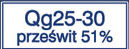 Qg 25-30 prześwit 51%