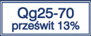 Qg 25-70 prześwit 13%