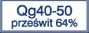 Qg 40-50 prześwit 64%