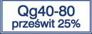Qg 40-80 prześwit 25%