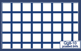 Qg 8-10 prześwit 64%