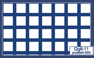 Qg 8-11 prześwit 53%